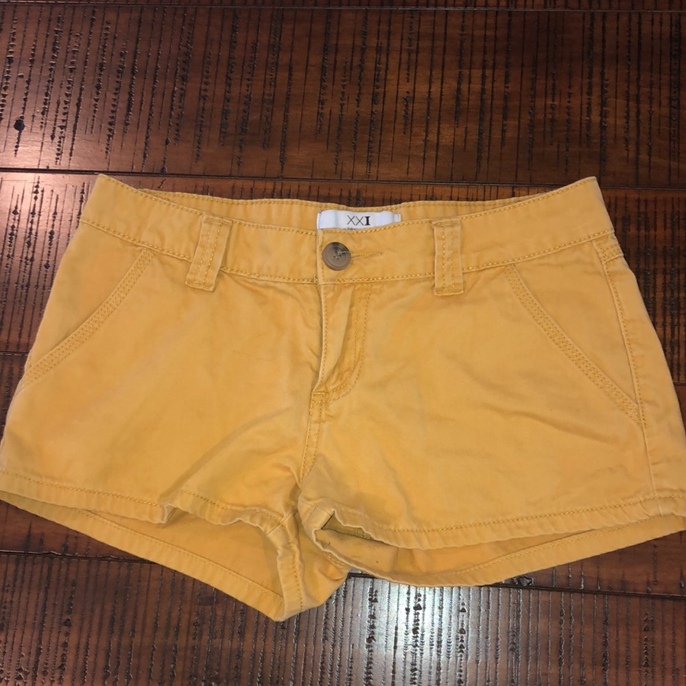 2 FOR $10 Mustard Shorts